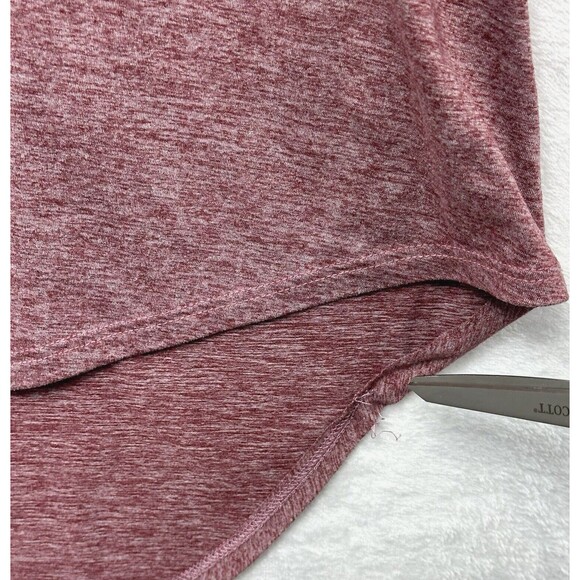 REB In J 220 High-Low Tunic Tee Womens M Soft 3/4 Sleeve Heathered *TINY FLAW* - Picture 5 of 10